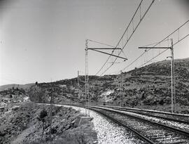 Vía general entre los km 68,500 y 105,800 de la línea Madrid a Irún
