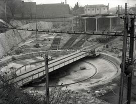 Estación de Madrid - Príncipe Pío. Obras de remodelación del depósito.