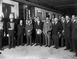 Inauguración de la ampliación del Ferrocarril Metropolitano de Barcelona, S.A. (Transversal) desd...
