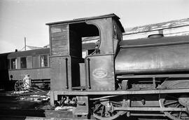 Locomotora de vapor 220 T nº 6, fabricada por Black Hawthorn en 1883 con nº de fábrica 696, de la...