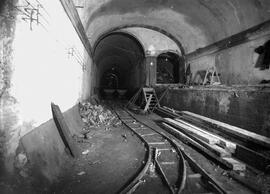Obras en túneles del metro de Barcelona