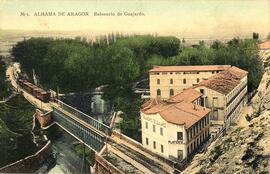 Puente de la línea de Madrid a Zaragoza de MZA en Alhama de Aragón