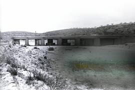 Puente o viaducto de hormigón de 6 tramos y 130 m de longitud, situado en el km 62,654 de la líne...