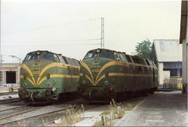 Locomotoras diésel hidromecánicas 340 - 003 - 3 y 340 - 006 - 6 de la serie 340 - 001 a 032 de RE...