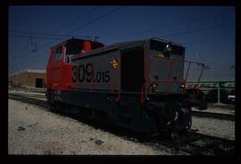 Locomotora diésel - hidráulica 309 - 015 de la serie 309 - 001 a 020 de RENFE, fabricada por la M...