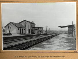 Conjunto de edificios reconstruidos en la estación de Las Rozas