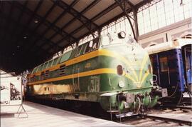 Locomotora diésel hidromecánica 340 - 020 - 3 de la serie 340 - 001 a 032 de RENFE, ex. 4020 de l...