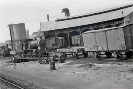 Depósito de material de la estación de Alicante - Benalúa de la línea de Alicante a Murcia