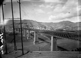 Viaducto metálico de la Rambla de Andaráx, de nueve tramos, situado en el km 229,622 de la línea ...