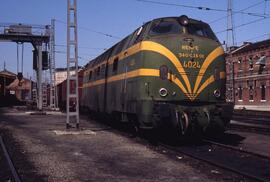 Locomotora diésel hidromecánica 340 - 024 - 1 de la serie 340 - 001 a 032 de RENFE, ex. 4024 de l...