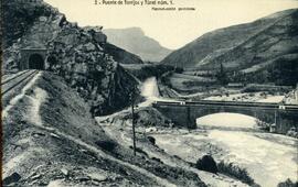 Puente de Torrijos y Túnel número 1 de la línea de Canfranc a Francia