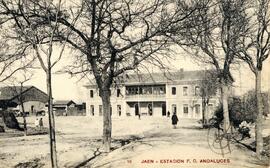 Estación de Jaén de la línea de Puente Genil a Linares de la Compañía de los Ferrocarriles Andaluces