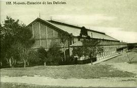 [En el reverso, el texto]: 1. Madrid-Delicias, hacia 1920. Hoy sede del Museo Nacional Ferroviari...