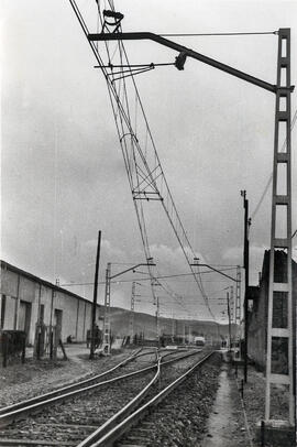 Estación de Sant Celoni de la línea de Barcelona a Cerbère, también llamada de Barcelona a Portbo...