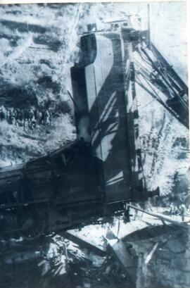Accidente ocurrido en día 17 de noviembre de 1950 en la línea de León a Gijón, concretamente a la...