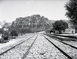 Estación de Horta de San Juan (Tarragona) de la línea de la Puebla de Híjar a Tortosa ( Ferrocarr...