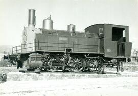 Locomotora de vapor 030 - 0236, del antiguo ferrocarril Santander - Mediterráneo nº 13, fabricada...