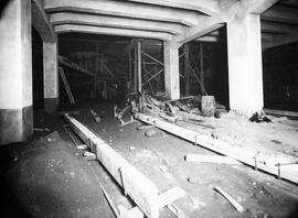 Obras en la estación de Plaza de Cataluña, Barcelona