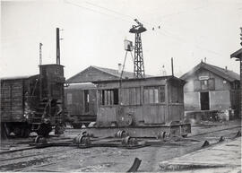 Carro transbordador en la estación de Valladolid - Campo Grande de la línea de Madrid a Irún