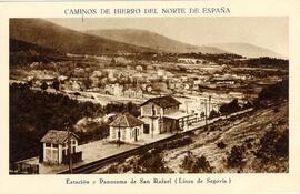 Vista panorámica de San Rafael y de su estación