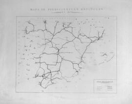 Reproducción fotográfica de cartografía del mapa de España de 1875