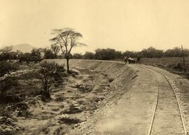 Ferrocarril de Otavi: Terraplén en la región del monte Erongo