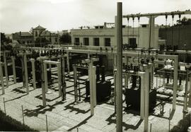 Subestación eléctrica de Garraf, perteneciente al proyecto de electrificación del "Ocho Cata...