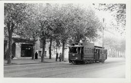 Vista de un tranvía en Barcelona