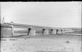 Sustitución de puentes metálicos. Línea Madrid a Badajoz, km 434,584. Puente sobre el río Guadiana