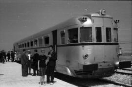 Visita de miembros de la Asociación de Amigos del Ferrocarril (AAF) a los enlaces ferroviarios de...