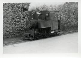 Locomotora de vapor posiblemente de la serie 020 sin identificar en algún lugar de Rioseco.