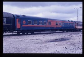 Coche restaurante de la serie R 9 9901 a 9910 de RENFE, ex RRR 9903 de la serie RRR  9901 a 9910 ...