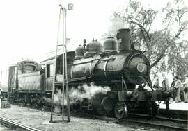 Locomotora de vapor "Aragón" con rodaje 130, fabricada en 1920 por Baldwin, y adquirida...