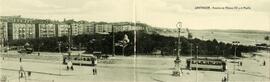 Avenida de Alfonso XIII de Santander y el muelle del puerto de El Sardinero