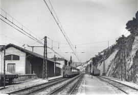Línea de Barcelona-Vilanova a Altsasu/Altsasua, estación de Olesa.