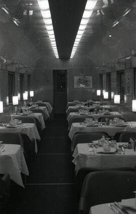 Coche restaurante WR 3578 de la Compañía Wagons Lits en Barcelona, construido por la empresa fran...