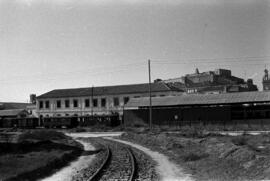 Estación de Denia de la línea de vía estrecha de Alicante a Denia, conocida como Ferrocarril de l...