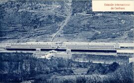 Vista general frontal de la estación internacional de Canfranc