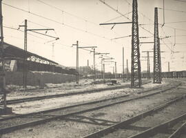 Electrificación en la estación de Peñuelas en Madrid