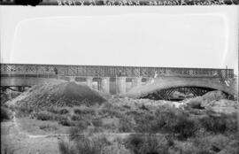 Sustitución de puentes metálicos. Línea Madrid a Badajoz, km 490,500. Puente Alcazaba.