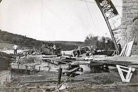 Reconstrucción del puente del Águeda en la línea de Salamanca y Fuentes de Oñoro km 87,304