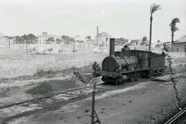 Depósito de material de la estación de Alicante - Benalúa de la línea de Alicante a Murcia