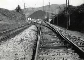 Vista de la ampliación de vías por el lado de Madrid en la estación de Villabona del trayecto de ...