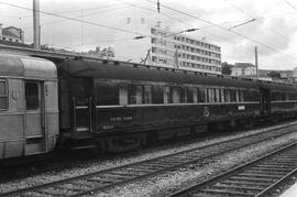 Coche cama 3417 A de la Compañía Wagons Lits, formando parte de una composición de viajeros de Su...
