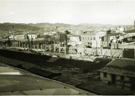 Estación de San Andrés Arenal. Línea de Zaragoza a Barcelona por Lérida.