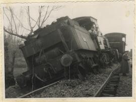 Descarrilamiento del tren especial de congresistas de la UIC, procedente de Irún, en el km 66,100...