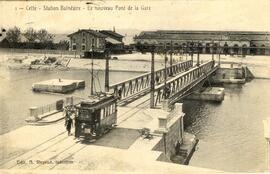 Ville de Sète. Ciudad Balneario, vista del puente de la estación