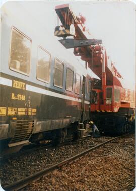 Descarrilamiento del tren 276 en el km 6 de la línea de Ávila a Salamanca