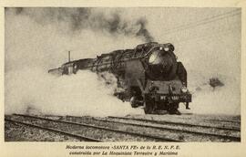 Locomotora de vapor "Santa Fe" 5001 de la serie 5001 a 5022 de la Compañía del Norte, c...
