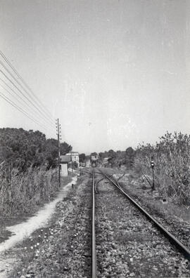 Estación de Catllar de la línea de Madrid-Atocha a Barclelona-Término (vía Caspe)